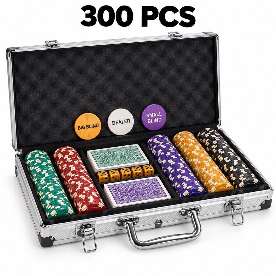 طقم بوكر 300 رقاقة